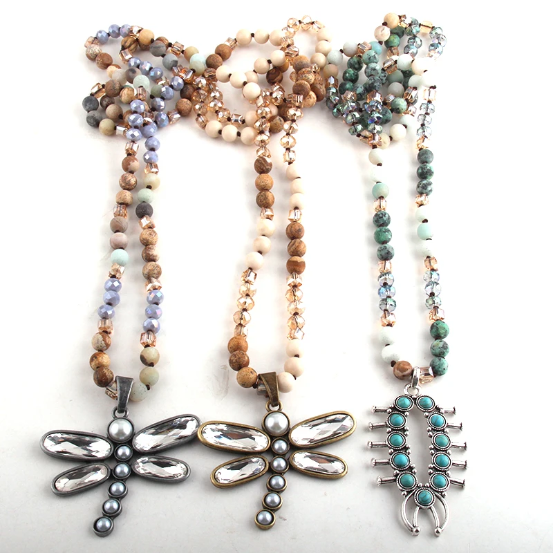 Модное богемное племенное ювелирное изделие RH подвеска в виде стрекозы с разными