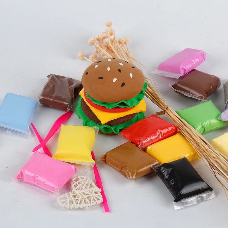 24 шт./компл. супер светильник шлама детская сохнущая на воздухе моделирование из