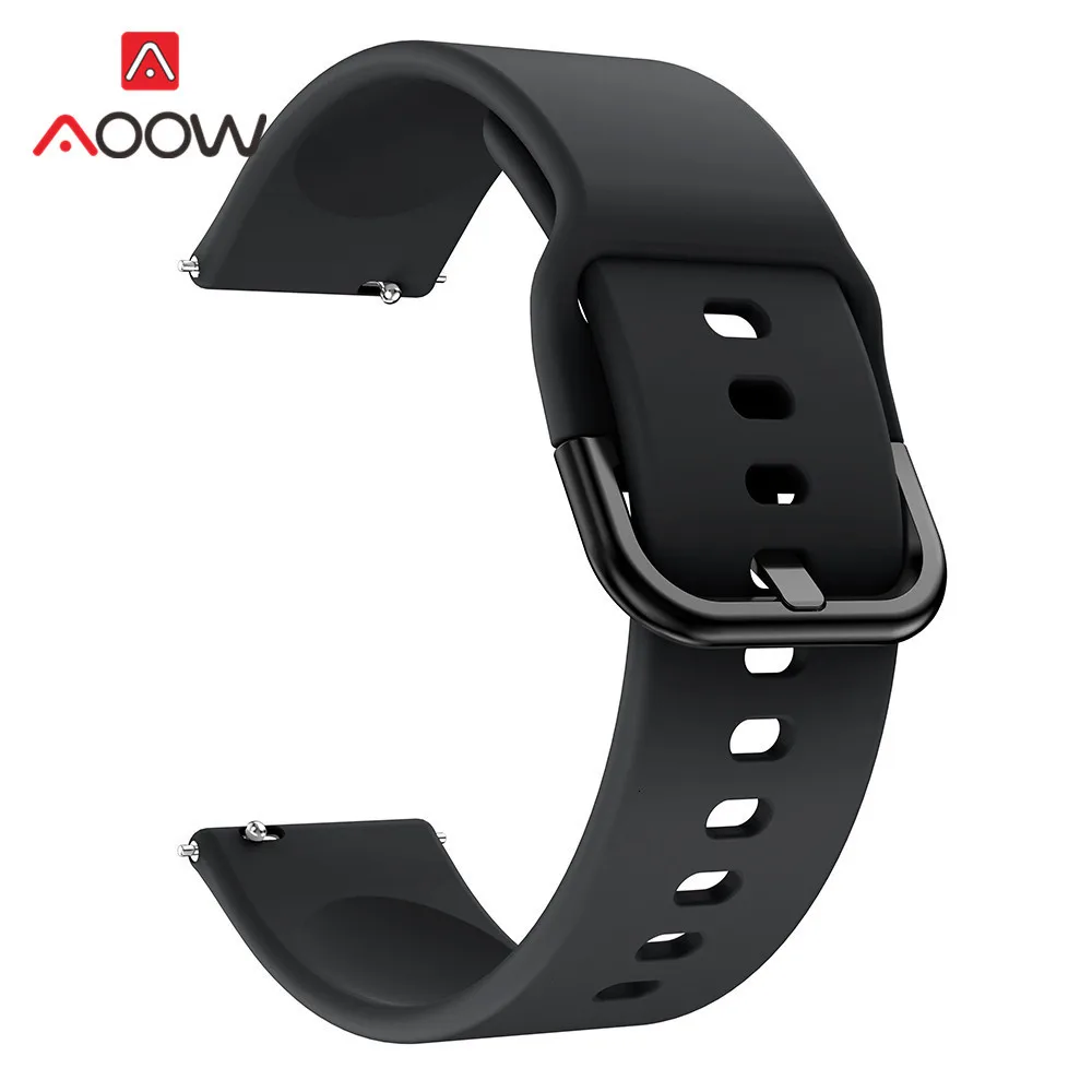 20 мм силиконовый ремешок для часов для samsung Galaxy Watch Active 42 мм Garmin Huami Amazfit bip huawei сменный Браслет