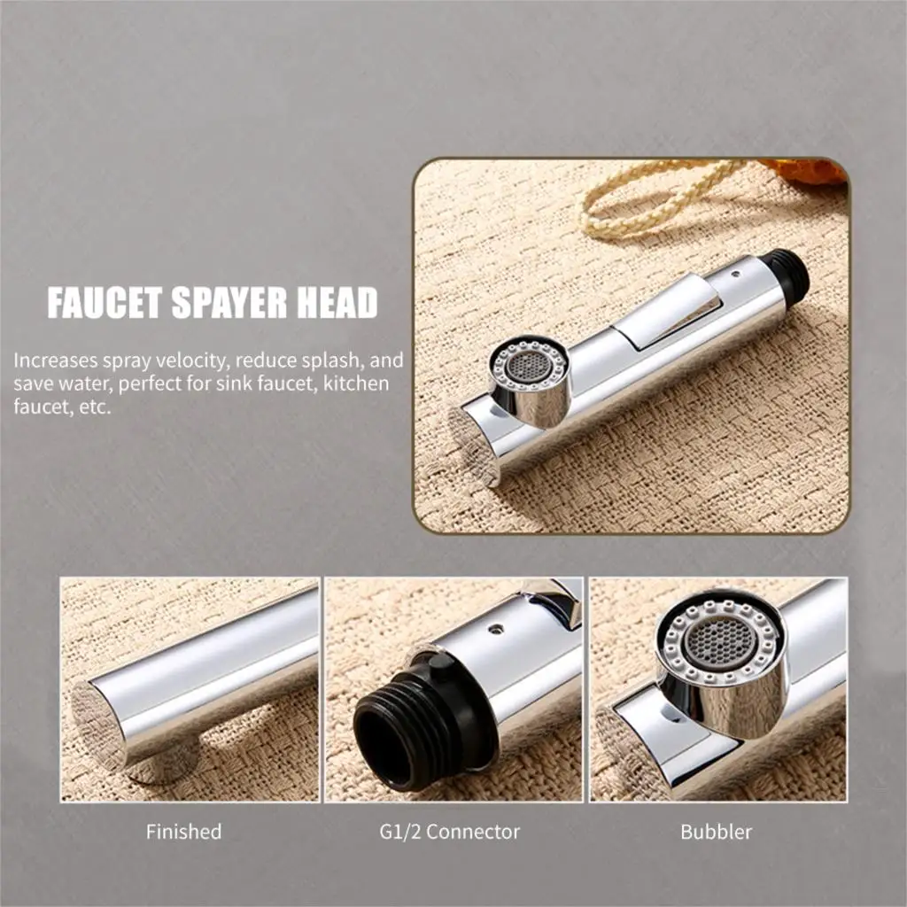 

New Kitchen Faucet Sprayer Head Pull-out Faucet Nozzle Shower Spray Head Replacement Part Kitchen Mixer Tap Faucet Sprayer Head
