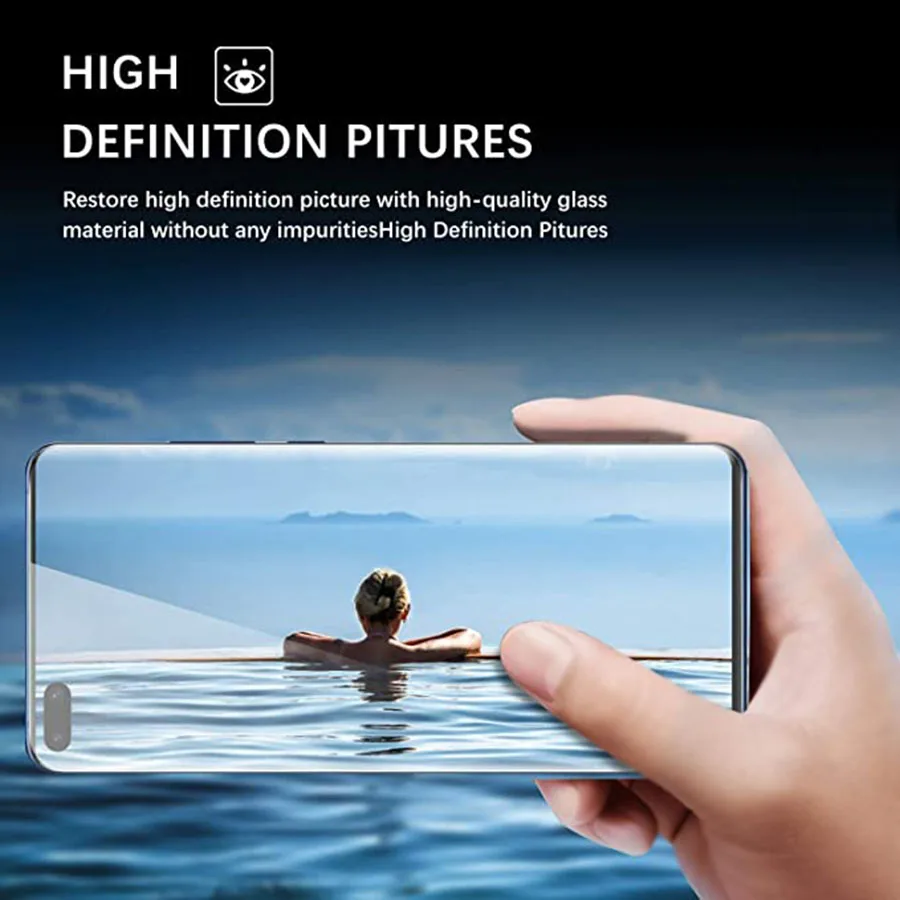 

KEYSION Tempered Glass for Huawei P40 P40 Pro Glass Full Cover Shockproof Screen Protector Glass for Huawei P40 Lite E Nova 7i