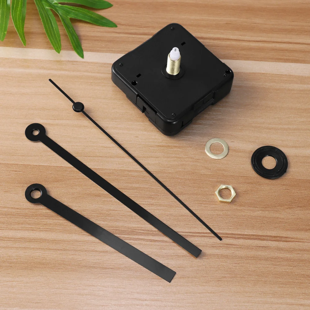

WINOMO 1 Set Silent Clock Movement Kits for DIY Clock Replacement (Black Straight Clock Hand)