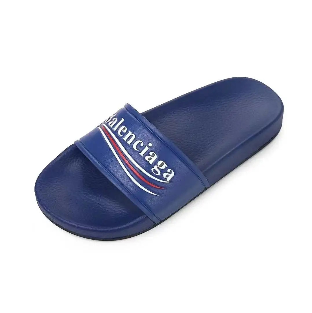 

2021 New Balenciaga- fashion Men Women sandals Ladies Flip Flops Loafers Black White Red Green Slides Shoes size 35-45 A31705