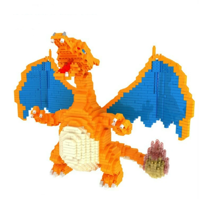 

2080pcs 6608 Charizard Anime Toys Pokemon Go Blocks Micro Building Block Pokemon Figures Action Figure Education Toy