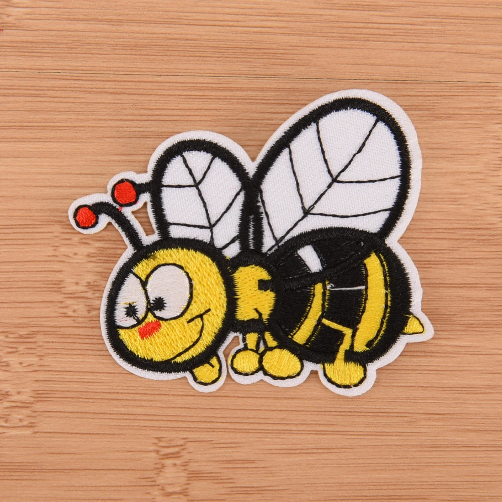 1 шт. вышитый пчелиный патч для одежды Железный на шитье животное аппликация