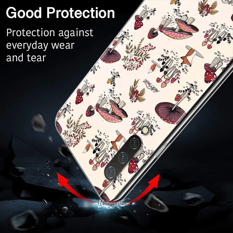 

Mushroom Cute for Xiaomi Mi 11 10T Note 10 Ultra 5G 9 9T SE 8 A3 A2 A1 6X Pro Play F1 Lite 5G Soft Phone Case