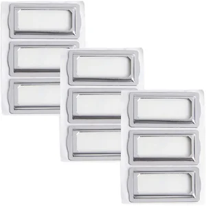 Держатель для этикеток самоклеящийся металлический, для карточек, горизонтальный, ярлык для ящика