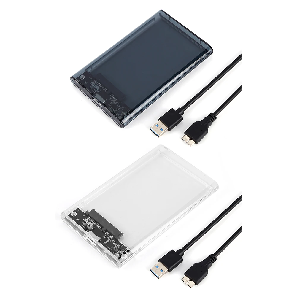 

USB3.0 HDD Enclosure Case Box 2.5 inch Serial Port SATA SSD Hard Drive Support UASP 6Gbps Mobile External HDD