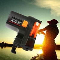 abs plastic digital display meter counter roller type wheel meter encoder with fishing length measuring accuracy reel line d7q8