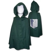anime attack on titan cape investigation corps green hooded cosplay costume mens womens dressup cloak accessories