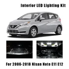 Светодиодные лампочки для интерьера, 9 шт., для чтения, освесветильник для номерного знака, комплект ламп для 2006-2018 Ниссан Примечание E11 E12