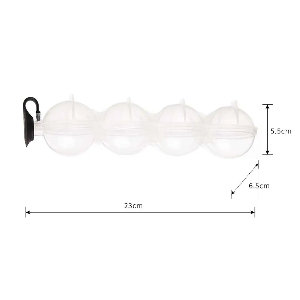 

4-Hole Round Ice Ball Mold Ice Cube Tray Ice Hockey Mold with Lid for Cocktails Whiskey Drink