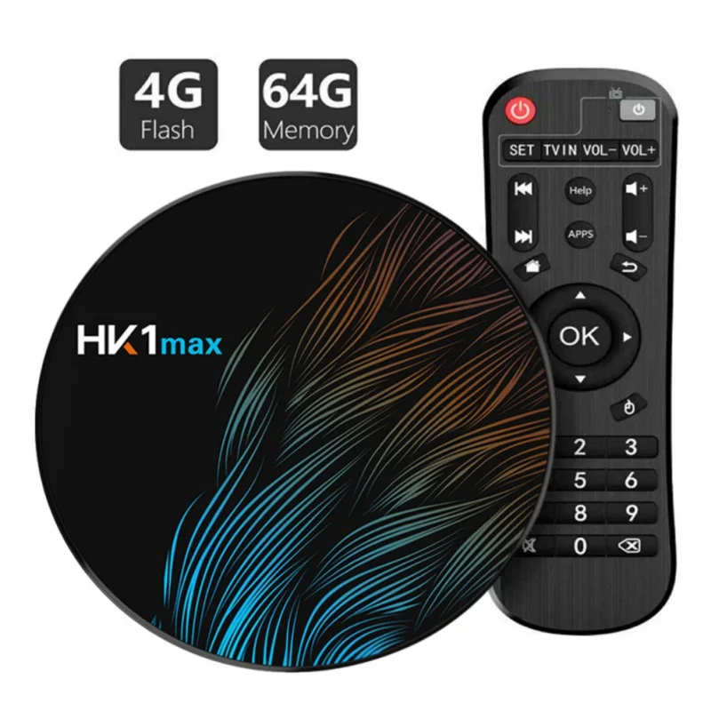 HK1 Max Smart tv Box Android 9,0 ГБ 128 Гб 32 64 4 Гб Rockchip 4K Wi-Fi netflix телеприставка медиаплеер 9 2GB16GB Android
