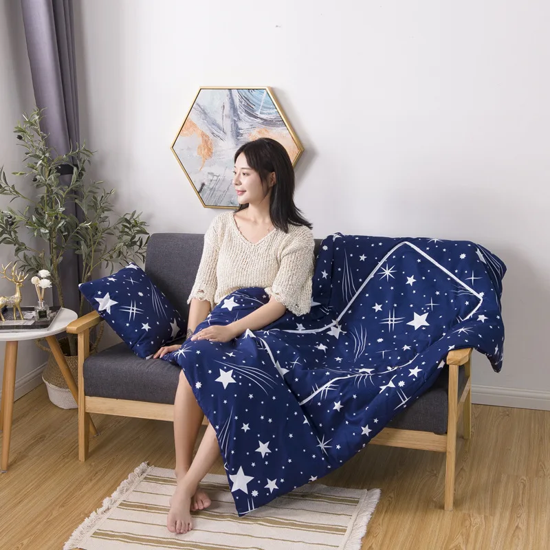 Диванная подушка 2 в 1 дорожное одеяло и для подушки домашнее освещение/одеяло