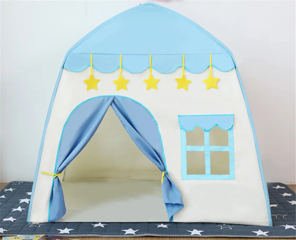 1 3m portable childrens tent wigwam folding kids tents tipi baby play house large girls pink princess castle child room decor free global shipping