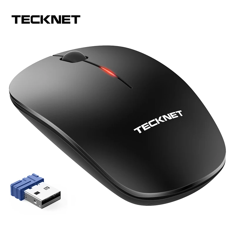 TeckNet 2,4G USB Беспроводная мышь для ноутбука ПК компьютера Windows Mac Linux Vista Macbook, нано-приемник, 18 месяцев работы от батареи