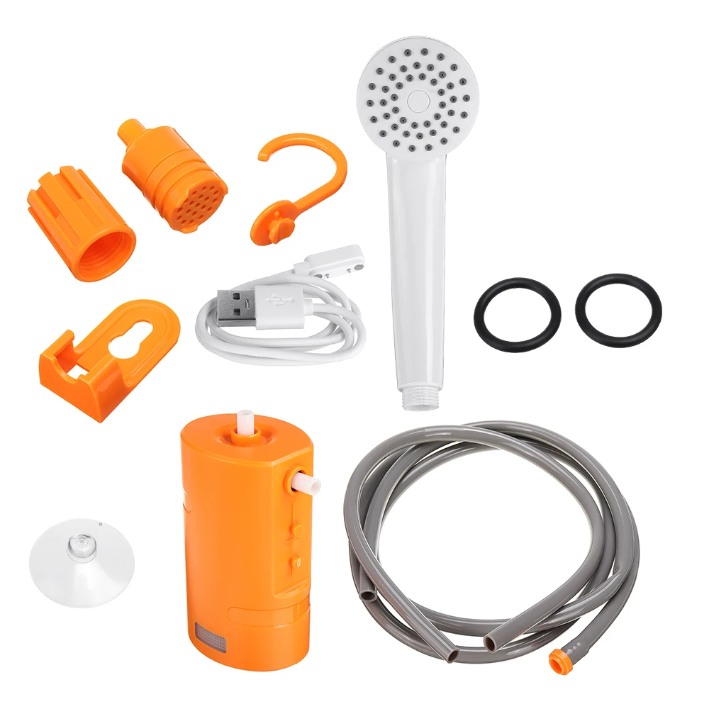 

Portable Car Washer Camping Shower High Pressure Washing Machine Power Shower Electric Water Pump Travel Pet Take Shower Kit