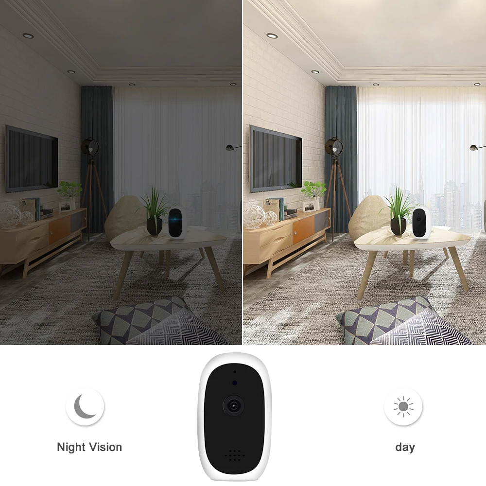 Детская камера 720P беспроводная WiFi ip ночного видения детский монитор для домашней