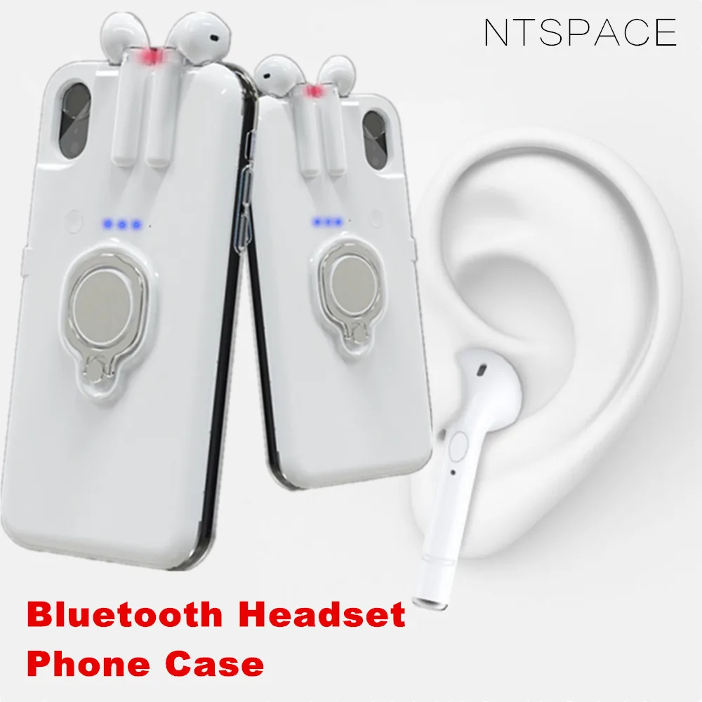 TWS Bluetooth 5 0 гарнитура чехол для iPhone 11 XS Max XR 8 7 6 6s беспроводные наушники зарядное