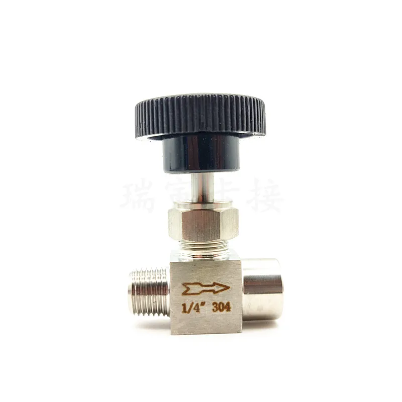 

needle valve Adjustable 1/4" 3/8"1/2" male to female thread stainless steel 304 Flow Control shut off crane