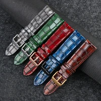 vintage cowhide watch band with 18mm 20mm 22mm matching chain for omega rolex water ghost pilot series