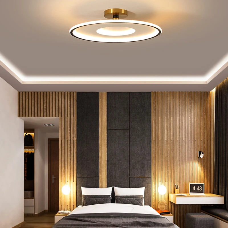 

Modern Ceil Lamp Bedroom LED Fixture Minimalist Indoor 110V 220V Living Dining Room Home Loft Lighting Lustre Kitchen Luminaire