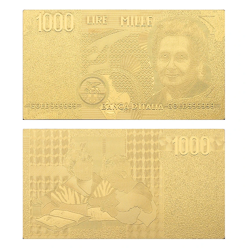 Реалистичная Античная Памятная коллекция из золотой пластиковой фольги 2