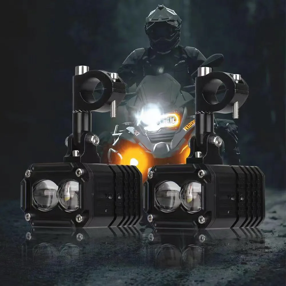 

for installing spotlights on BMW Harley General motorcycle Strobe light Mobile phone adjustable light type high-speed fog light