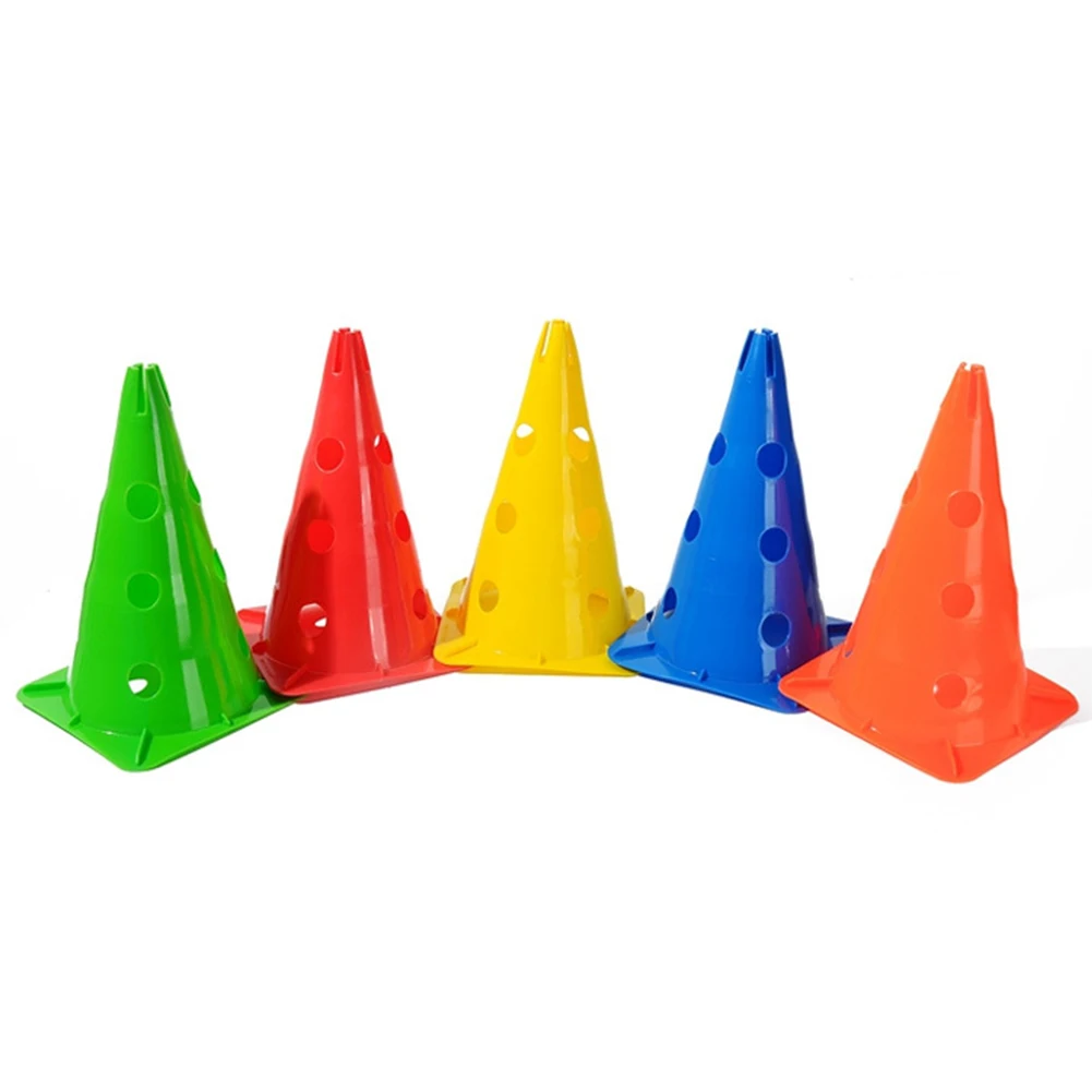 

5 Pcs Sport Marker Durable Portable Rugby Eye-catching Outdoor Training Cones Football Barrier Roadblock Skating Eco-friendly