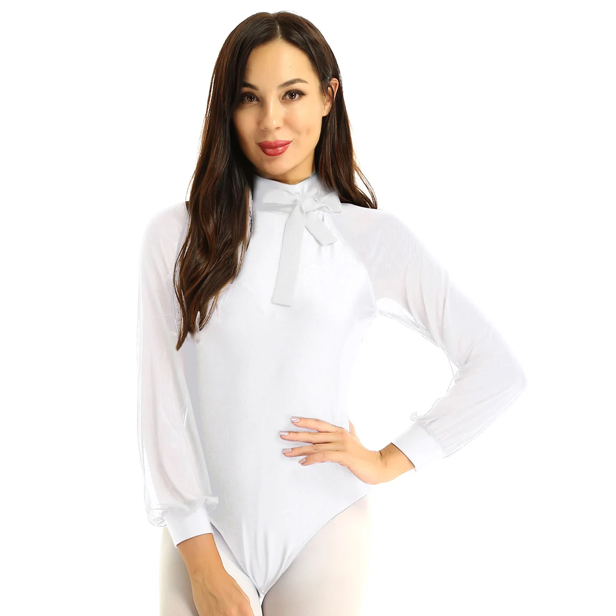 Iiniim для взрослых с длинным рукавом вырезом на спине балетные платья конкурса