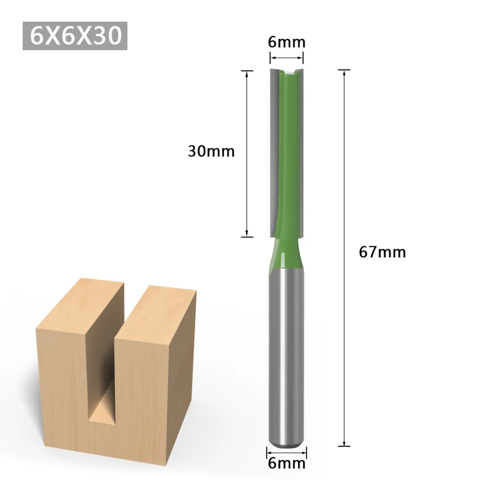 

Double Router Bit Straight Router Bit For Woodworking 7Pcs/set Durable