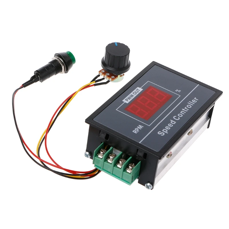 

PWM DC 6-60V Motor Speed Controller 0-100 Digital Display Stepless Speed Regulation with LED Display New 2019