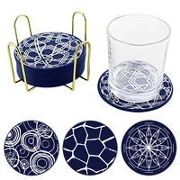 nordic round heat resistant silicone trivet mat drink cup coaster non slip pot holder home table kitchen accessories salvamantes