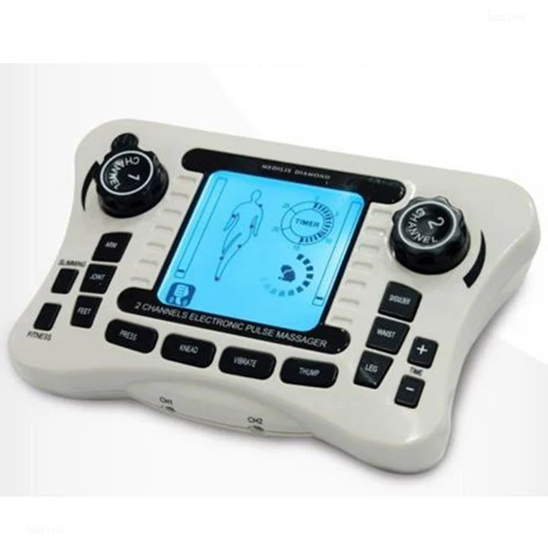 Двойной выход электронный многофункциональный массажер для тела Массажер
