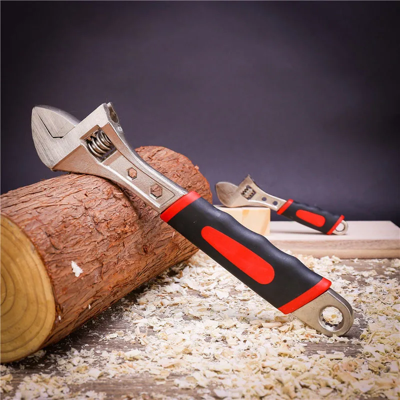

1PCS Adjustable Wrench Spanner Tools With Anti-slip Soft Grips Handle Multi Function Dual Purpose Pipe Pliers Manual Adjustment