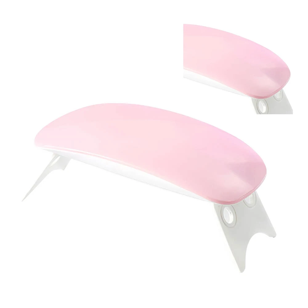 

Nail Lamp 6w Mini Nail Dryer White Pink LED Lamp Portable Usb Interface Convenient For Home Use Two Time Setting Fast And Safe