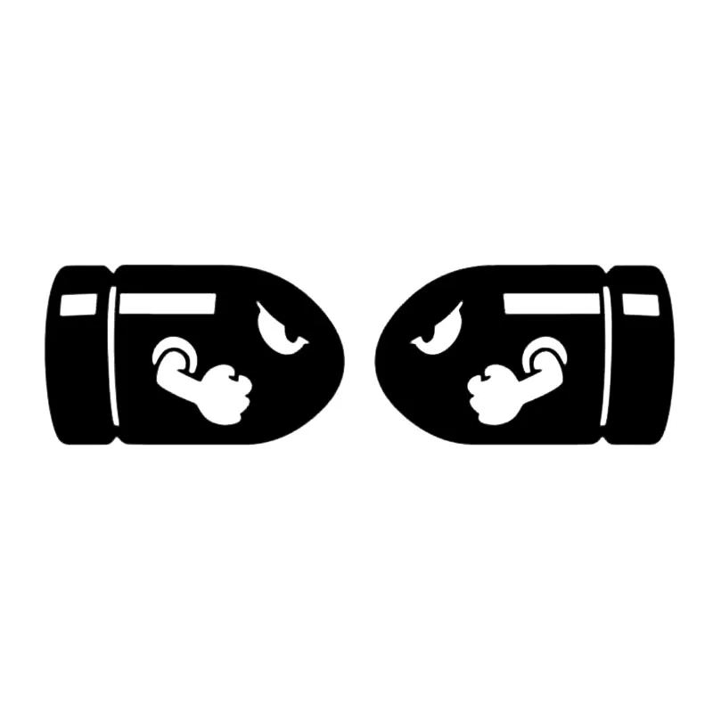 2 шт. (слева и справа) 21*6 5 см Автомобильная наклейка с пулями наклейки супер Марио