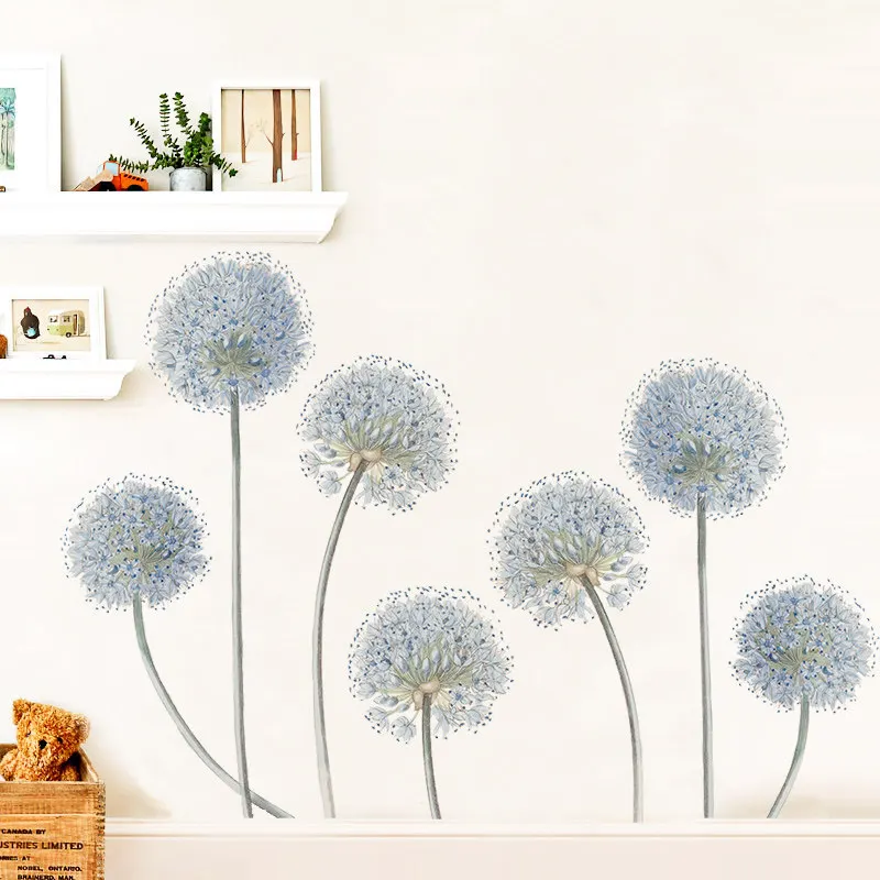 

Romantic Dandelion 3D Wall Stickers Flowers Home Living Room Decoration Kids Room Baby Bedroom Art Wall Decals Aesthetic Decor