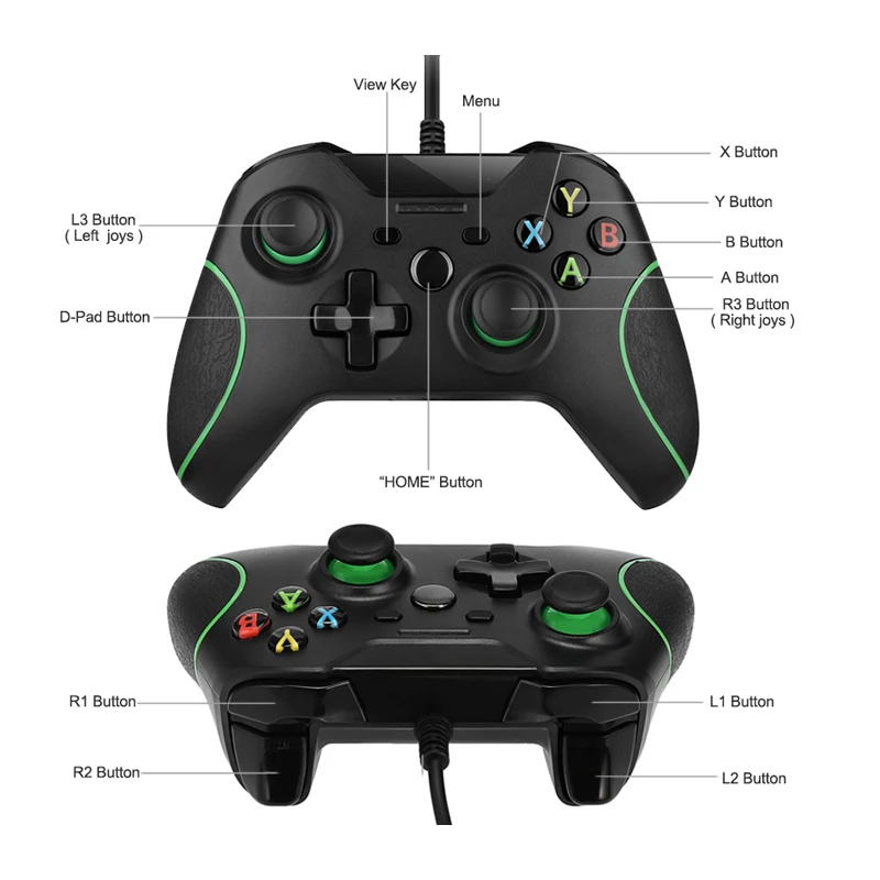 Проводной USB контроллер для XboxOne Slim игровой джойстик Microsoft S геймпад Windows