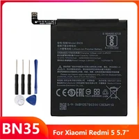 replacement phone battery bn35 for xiaomi redmi 5 5 7 redrice 5 bn35 3300mah with free tools