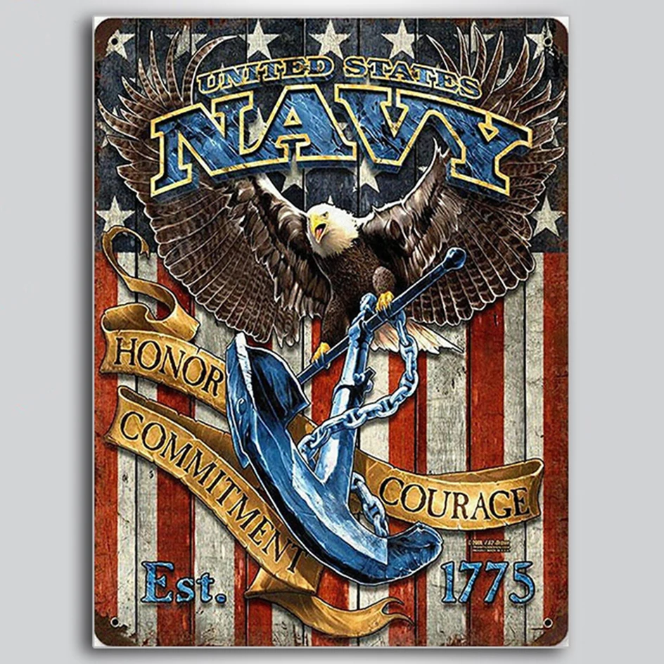 DiY 5D Военная команда США флота Орел полная алмазная живопись крест искусство