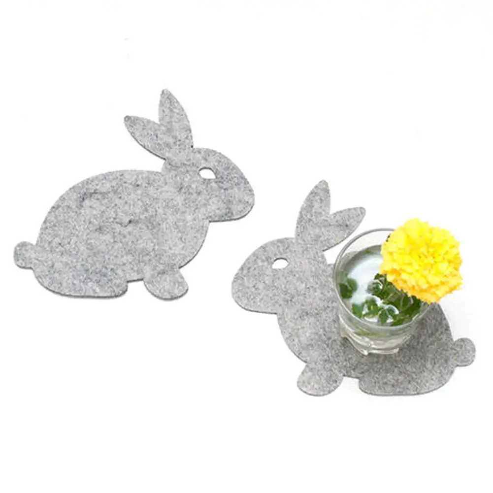 Милый кролик коврик из ткани обеденный Домашний кухонный пасхальный стол для