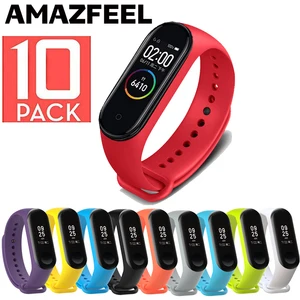 Ремешок для фитнес-браслета Xiaomi Mi band 6, 5, 4, Mi Band 6, 5, 3, 10 шт.упак.