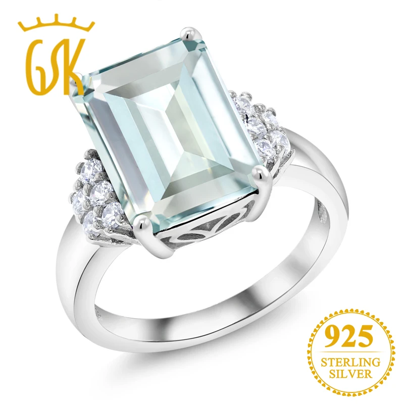 Драгоценный камень 6.94Ct восьмиугольник Небесно Голубой Имитация Аквамарин