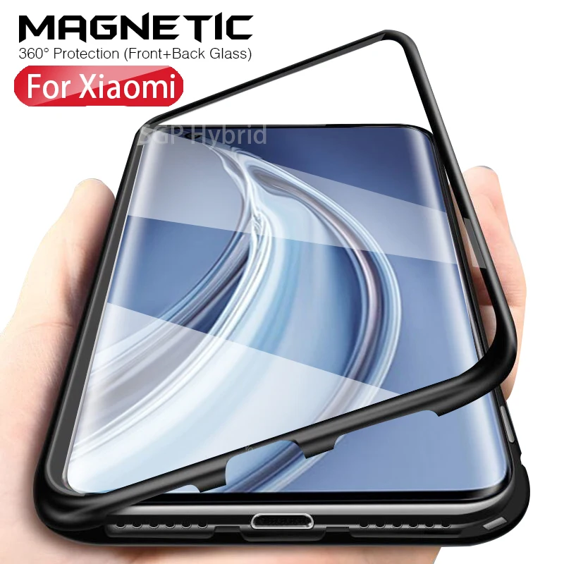 Задняя и передняя крышка из закаленного стекла металлический чехол для Xiaomi Mi 10 Pro