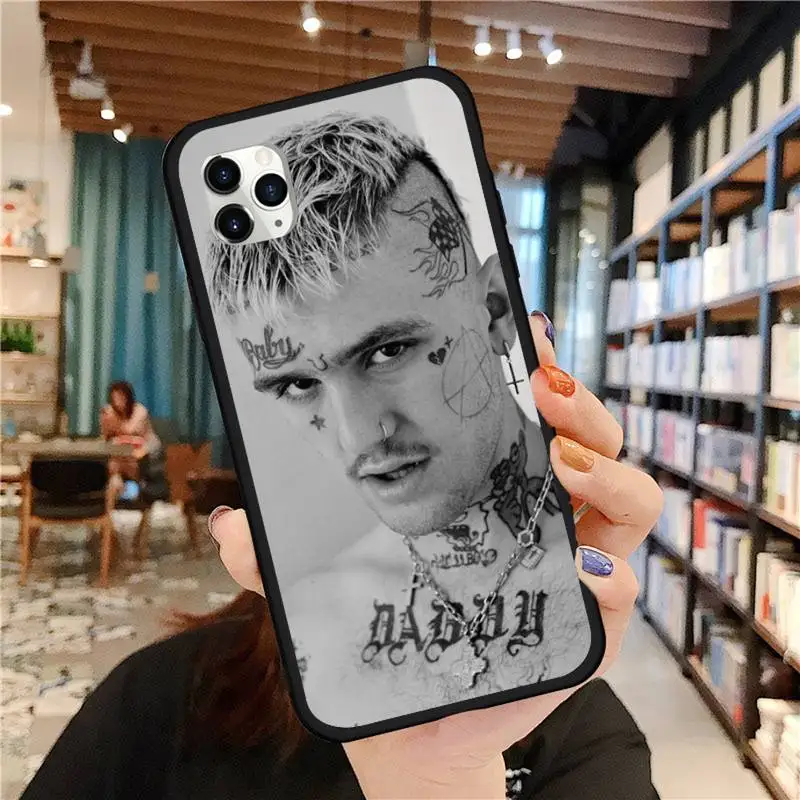 

Lil Peep Rapper boy Tattoo text Phone Case for iPhone 11 12 pro MINI XS MAX 8 7 6 6S Plus X 5S SE 2020 XR
