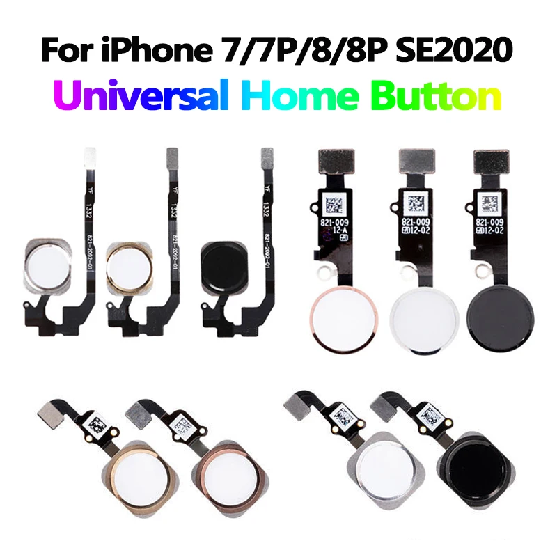 Кнопка Home для iPhone 7 7P 8 8P SE2020 универсальная возврата назад Главная кнопка гибкий
