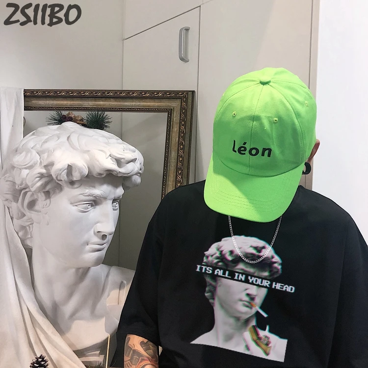 Футболка мужская в стиле Харадзюку смешная тенниска с принтом статуи