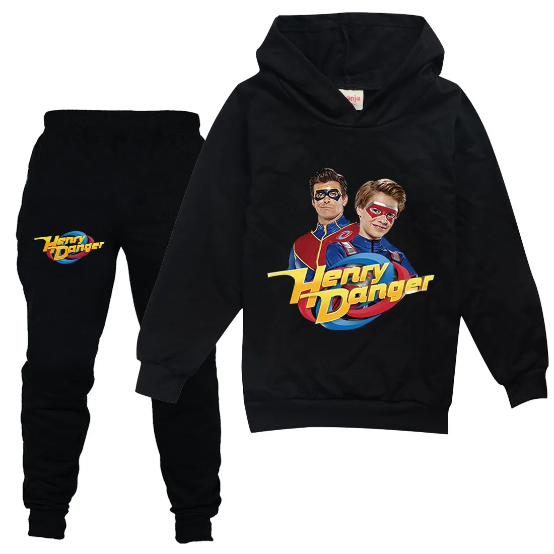 Весенне-осенний спортивный костюм для мальчиков и девочек с героями