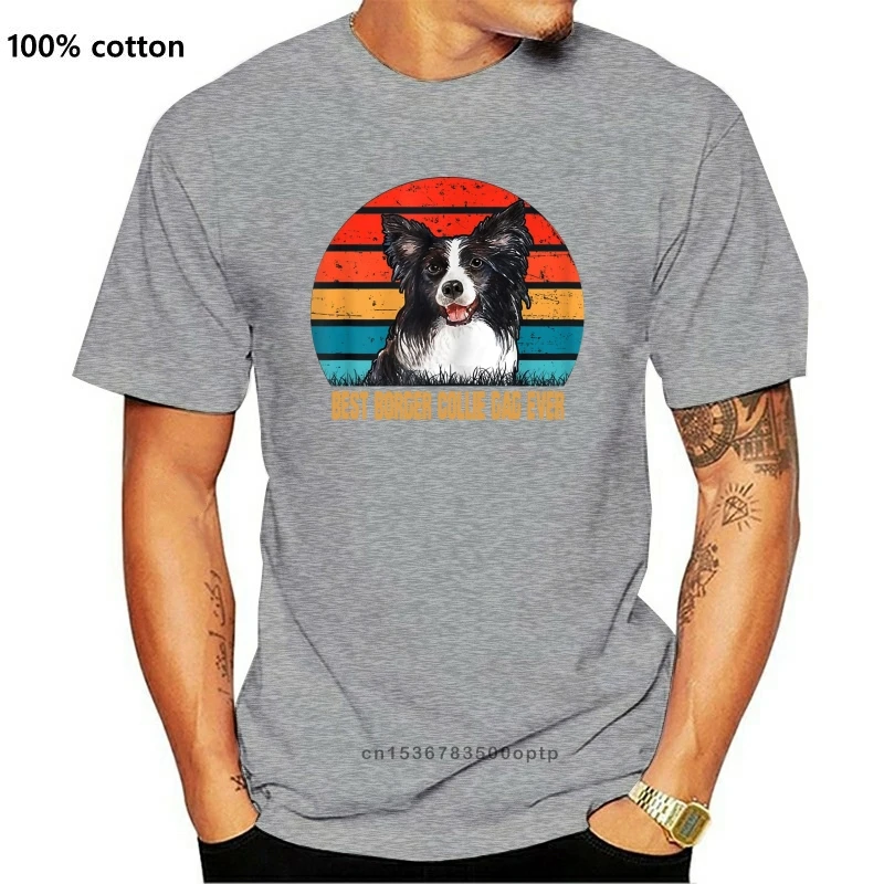 

Best Border Collie T-Shirt-Black Dad Ever - Funny Mens Father's Day Gifts T-Shirt-Men's
